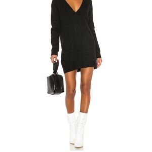 Lovers + Friends Black Long Sleeve Dress